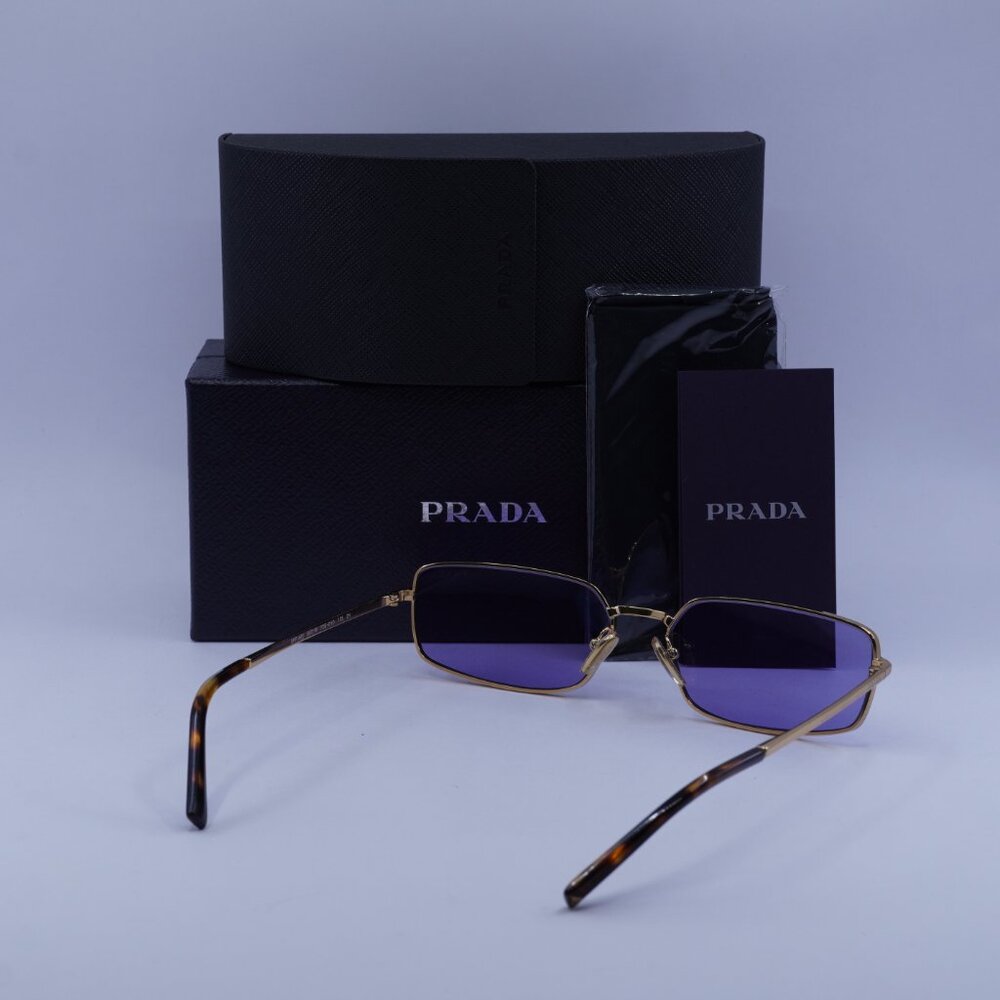 Prada PRA60S 7OE01O Rectangle Sunglasses – Brass - Picture 8 of 8